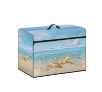 Goronwyfloyd Sea Ocean and Starfish Sewing Machine Cover, Waterproof, Polyester, Fits Most Singer and Brother Machines