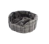 Gorpets Camden Deluxe Bed Large 76 cm (30 Inch) Grey Check