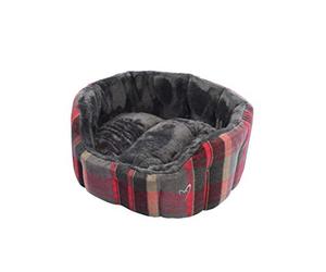 Gorpets Camden Deluxe Bed Medium 66 cm (26 Inch) Red Check