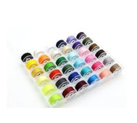 Gorrbinfen 36 PCS Sewing Machine Bobbins with Case - Pre-Wound Bobbins Set for Brother, Babylock, Janome, Elna, Kenmore, Singer and More - Multi-Purpose Thread Spools Kit (Multicolour)