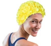 Gorros De Baño - Elegante Gorro De Baño Floral Hecho A Mano Para Mujer | Gorros Dee Bañoo Retro Paraa Cabello Largo O Corto, Ideal Para Piscina, Playa Y Vacaciones