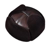 Gorros de invierno, Gorro Unisex de piel sintética con orejeras para mantener el calor en invierno(Black-57-58cm) (Brown 59)