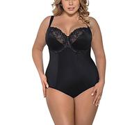 Gorsenia K356 Gala Women's Body Underwired Soft Cups Shaping Lace - Made in EU, Black,40F