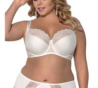 Gorsenia K357 Blanca Underwired Semi Padded Bra Lace Made in EU, Ecru,36F