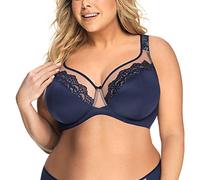 Gorsenia Underwired Lace Maxi Non Padded Bra K441 Luisse, Dark Blue,36H