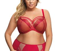 Gorsenia Underwired Lace Non Padded Bra K496 Paradise, Red,38GG