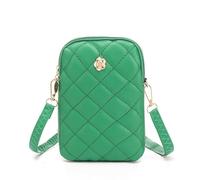 Gorwagely Embroidery Mobile Phone Bags Women Fashion Shoulder Bag Female Mini Crossbody (Green)