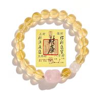GORWMONEY Feng Shui Bracelet - Pixiu, Citrine & Moonstone Blend, Wealth - attracting Combo, Ideal Gift for Emotion & Wealth