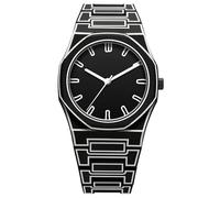 Gosasa Creative Unisex Sketch Anime Style Women's Men's Quartz Wristwatch Personality Waterproof Minimalist Black and White Analog Watch, Black, Fashion Anime Style