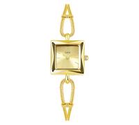 Gosasa Elegant Women's Dress Watch Minimalist Square Bracelet Analog Quartz Vintage Womens Wrist Watches Gifts for Ladies, Gold, Elegant
