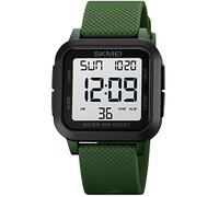 Gosasa Men Sports Military Watches Digital Airplane Shaped LED Light Waterproof Watches, B- Army Green, Modern