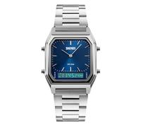Gosasa Unisex Wrist Watch, Waterproof Military Analog Digital Watches with LED Multi Time Chronograph, Stainless Steel Business Watches for Men, Blue, M, casual