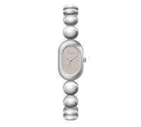 Gosasa Vintage Dainty Women’s Quartz Bracelet Watch - Luxury Minimalist Oval Gold Dial Slim Elegant Dress Ladies Diamond Wristwatch Waterproof, Silver Gray L, Luxury