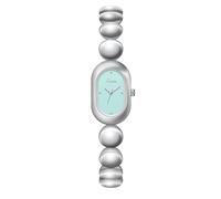 Gosasa Vintage Dainty Women's Quartz Bracelet Watch - Luxury Minimalist Oval Gold Dial Slim Elegant Dress Women's Diamond Watch Waterproof, Silver, Green, Luxurious