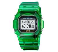 Gosasa Women's Men Youth Square Digital Watch Chronograph Countdown Dual Time Waterproof Watch, X Green, Youth and vitality, sports and leisure,
