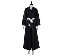 Gosbeliy Rukia Kuchiki Cosplay Costume Kimono 13th Division Captain Costume Outfits Halloween Carnival Suit S