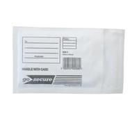 GoSecure Bubble Envelope Size 1 Internal 90x145mm White (Pack of 100)