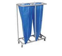 GoSecure Double Sack Holder Silver SH2SIL