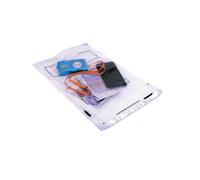 GoSecure Envelope Extra Strong Polythene 240x320mm Clear (100 Pack)