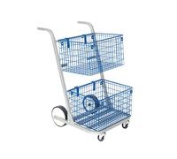 GoSecure Major Mail Trolley Removable Baskets Silver MT2SIL