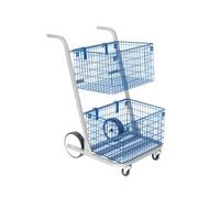GoSecure Major Mail Trolley Removable Baskets Silver MT2SIL