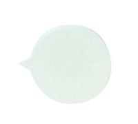 GoSecure Security Seals Plain Round White (500 Pack) S1W