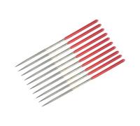 GOSER 10Pcs Round Diamond Needles File, 3mm X 140mm Round Diamond Needle File Set for Metal Stone Wood Glass Grinding