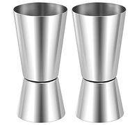 GOSER Spirit Measures 25Ml/50Ml, Shot Measure Drinks Jigger Craft Dual Drinks Measuring Cup for Wine Drink Shaker