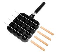 Gosera 16 Holes Aluminum Takoyaki Maker Grill Pan Octopus Ball Plate Home Cooking Baking Forms Mold Tray Baking Kitchen Tools