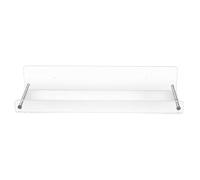 Gosera 2 Pack Acrylic Floating Shelves, 15 L x3.25inch W, Clear Bathroom Wall Shelf, Bookshelves, Display for Office