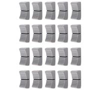 Gosera 20Pcs 24mmx11mmx10mm Console Mixer Slider Fader Knobs Replacement for Potentiometer Gray Knob Black Mark