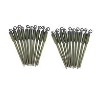 Gosera 20Pcs Carp Fishing Connector Swivels PVA Tube Bags Stems Solid Bag Stems Lead Insert End Terminal Tackle Mash