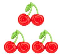 Gosera 3Pcs Floating Inflatable Cup Holder Swimming Pool Drink Inflatable Ring Swimming Pool Double Mouth Cherry Cup Holder