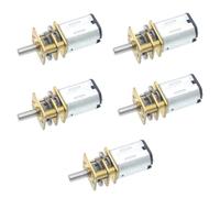 Gosera 5PCS GA12-N20 MiNI Metal Gear Motor DC 3V Gear Wheel Gear Motors 15RPM