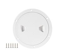 Gosera 6 Inch Marine Boat Access Hatch Cover Twist Screw Out Deck Plate ABS Round Inspection Hatch for Boat Hatch