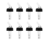 Gosera 8 Pieces Automatic Measured Bottle Pourer, Spout Bottle Pourer with Tail and Collar, Liquor Bottle Pourers 1 Oz/ 30 Ml