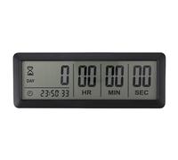 Gosera Big Digital Countdown Days Timer Clock - 999 Days Count Down Clock Timer for Graduation Lab Kitchen (Black)