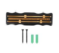 Gosera Billiards Scoreboard Wall Mounted Scoreboard Snooker Scoreboard Stained Wood Score Board Black