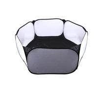Gosera Children Fence Tent Toys Hexagonal Fence Foldable Fence for Pets Black