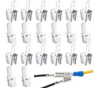 Gosera Dual Male Piggyback Spade Connectors, 3 Way Electrical Female Male Spade Crimp Terminals Assortment Kit Silver