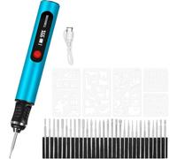 Gosera for Artists & DIYers Engrave 50+ Surfaces - Beginner Friendly - Rechargeable 30 Bits & Mastery Guide C