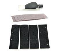 Gosera Hand Sanding Block Dust Extraction Grinding Hand Sander Multi-Hole with Sandpaper for Wood Polishing Car Detailing