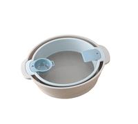Gosera Kitchen Flour Sieve Strainer Handheld Semi-Automatic Sugar Sifter Powder Shaker Space-Saving Kitchen Baking Tool L