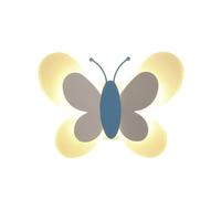 Gosera LED Pink Butterfly Wall Lamp 14W 85-265v Children Bedroom Lamp Modern Butterfly Wall Lamps for Bedroom Wall Light Sconces for Living Room A