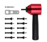 Gosera Metric/Inch Rivet Nut Converter Insert Nut Riveting Tool Cordless Rivet Nut Adapter Kit for Electric Drill/Hand Wrench Easy Install