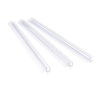 Gosera Shower Door Bottom Seal 3 Section Sectional Shower Installation Kit Frameless Glass Shower Door Seal - for 3/8inch Glass