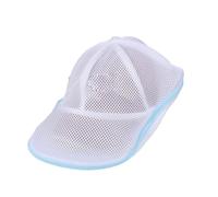 Gosera Simple Hat Wash Protector Baseball Cap Cleaner Laundry Bag Wash Hat Bag Washing Machine Mesh Bag New 2Pcs,Blue & White Easy to Use