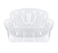 Gosera Thickened Outdoor Camping Inflatable Sofa Adult Lazy Inflatable Chair PVC Transparent Sofa Stool