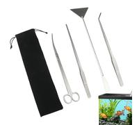 Gosgjmep Aquarium Aquarium Weed Care Tools - Rust Proof Tweezers for Cleaning Aquarium Trimming Moss Scraper Aquarium Tool - For Trimming Shaping Detailing Freshwater Saltwater Compatible for Home
