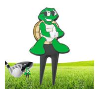Gosgjmep Ball Mark Repair Tool, Metal Turtle Shape Compact Portable Fork Golf Gift - Divot Item and Ball Marker - Lawn Round Turf for Men Women Collector Court Green Care Maintenance Supplies